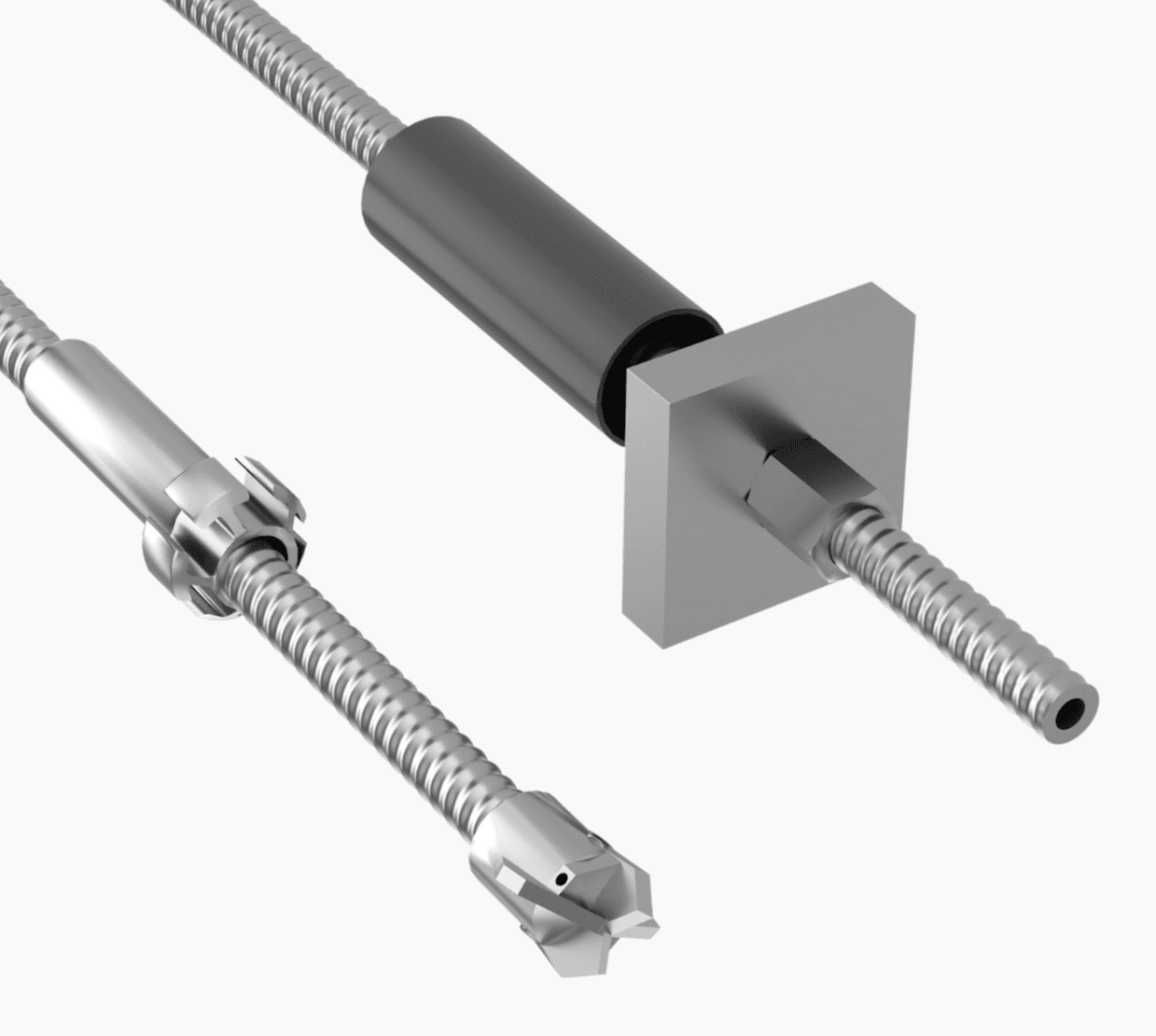 Hollow bar Micropiles - close up